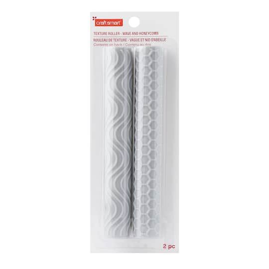 Wave & Honeycomb Texture Rollers by Craft Smart®
